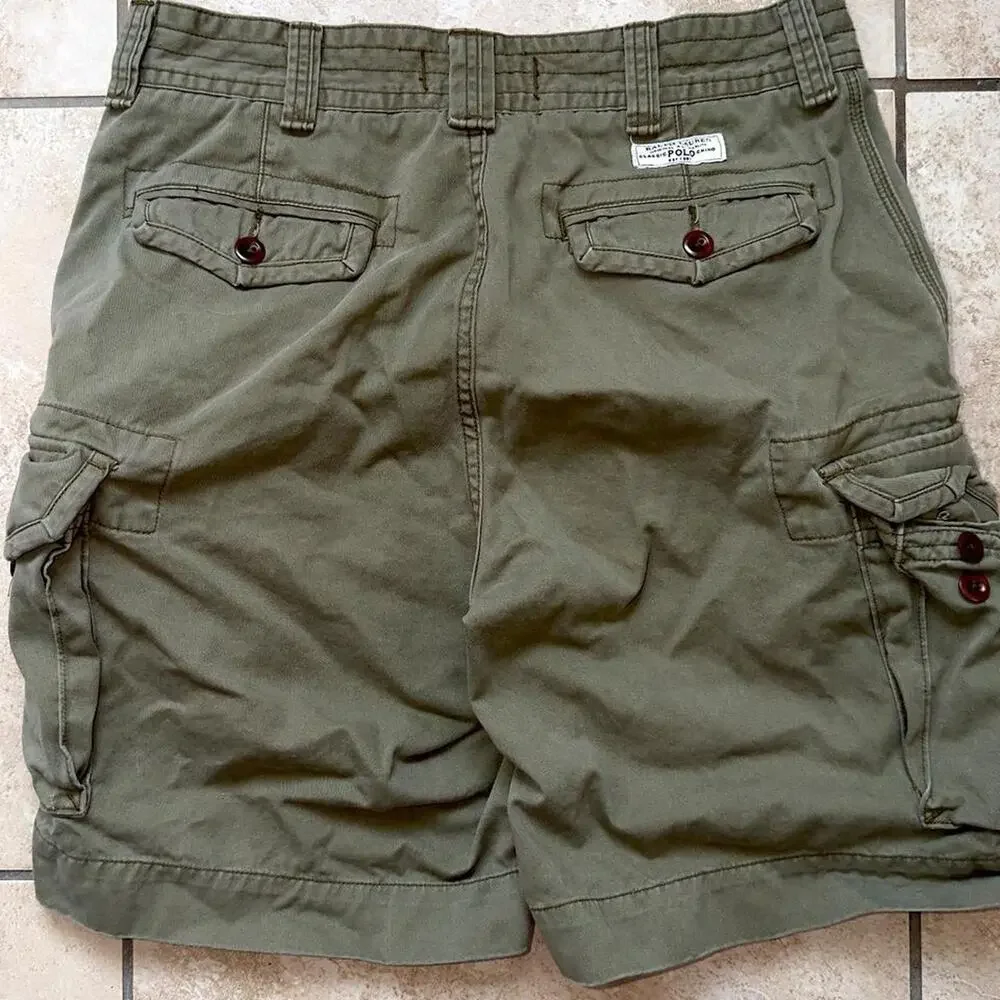 Polo by Ralph Lauren Green Cargo Shorts - Size 34